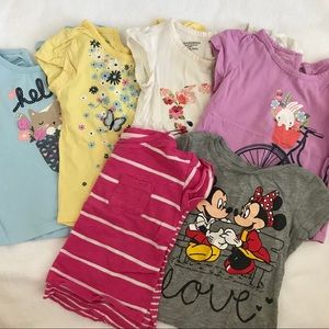 A lot of T-shirts for baby girl 12-18M